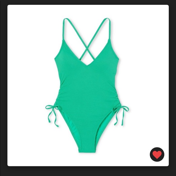 Stoney Clover Lane x Target Deep V Green One Piece - Picture 5 of 10